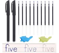 10pcs Recharges Estompera Automatiquement,avec 2pcs Stylos Magiques,2pcs Correcteur de Prise,pour Livre Calligraphie Enfant