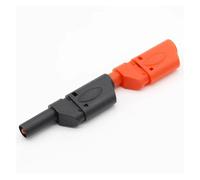 10Pcs Red/Black Fully Insulated 4mm Male Stackable Banana Connector