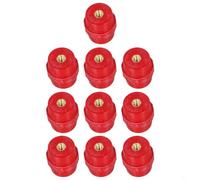 10pcs Red Busbar Insulator SM-30 pour m6 BMC High Strength 10pcs | BMC material, high mechanical strength, anti-aging, pour m6 thread, red color, 10pcs set