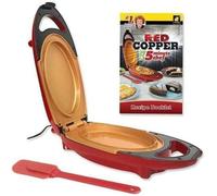 10PCS Red Coppe5 Minute Cooker + Spatule -Mini Cuiseur électrique avec surface anti-adhésive en céramique renforcée(PDF Mu CUISEUR A