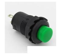 10pcs Red Green Yellow black white Blue 12MM Self Momentary Push Button Switch NWPNLXEA(Green)