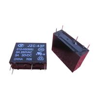 10pcs, Relay JZC-43F-012-HS JZC-43F-012-HS-12VDC JZC-43F 012-HS 12VDC 012-HS-12VDC 4pin