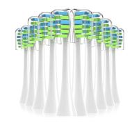 10PCS Replacement Toothbrush Heads, Compatible For 7am2m AM101/AM105 Sonic Electric Vacuum Soft Bristle Nozzles(10PCS WHITE)