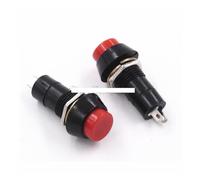 10PCS Reset Switch PBS-11B OFF-(ON) Normally open no locked 250VAC 1A Round Push Button Red