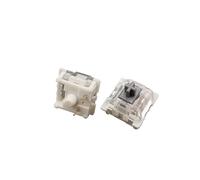 10Pcs RGB 3 Pin Clicky Tactile Switch Black/Blue/Silver/Brown/Red/Yellow/Purple Game Mechanical Keyboard Switches NWPNLXEA(Silver)