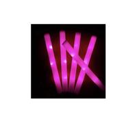 10Pcs RGB LED Glow Bulk Party Supplies Colorful LED Glow Sticks Foam Stick Cheer Tube Dark Light Birthday Wedding(10pcs Pink)
