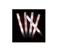 10Pcs RGB LED Glow Bulk Party Supplies Colorful LED Glow Sticks Foam Stick Cheer Tube Dark Light Birthday Wedding(10pcs White)