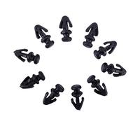 10pcs Rivet Clips Plastique, Keenso Clips de Joint de Panneau de Porte Clips de Garnitures de Seuil Auto Clips de Fixations de Coupe-Froid Voiture Rivets Fixation