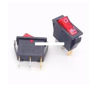 10Pcs Rocker Switch 15A 250V 30A 220VAC 2Pin/3Pin ON-OFF KCD3-102/N 15 * 32 mm Power Switch NWPNLXEA(Red Light)