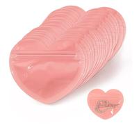 10PCS Rose Heart Mini Ziplock Sacs - Emballage de bijoux pour bracelets, sacs de bijoux en plastique et sacs de stockage de cadeaux minuscules