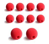 10pcs rouge éponge clown nose Nez Rouge De Clown De Cirque Mousse Nez Comic Props Accessoires fête de magie de Noël fête d’anniversaire décorations de mariage pour enfants et adultes masquerade