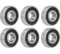 10PCS Roulement à billes étanche en caoutchouc Mini roulements radiaux à gorge profonde pour dispositifs de mouvement linéaire6302