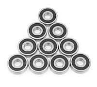 10pcs Roulements à Billes en Acier Doubles Côtés Scellés Caoutchouc Roulements à Billes 6200-2RS 10 * 30 * 9mm