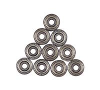 10pcs roulements en acier, 623ZZ 3x10x4mm carbone chrome acier blindé métrique roulements scellés adaptés aux planches à roulettes, patins à roues alignées et scooters