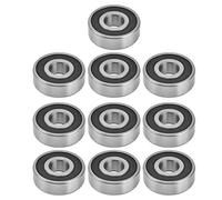 10PCS Rubber Sealed Ball Bearings, Radial Deep Groove Bearings, niature Bearings for Linear Motion Devices, Premium Bearing Steel truction with 10mm 20mm Inner Diameter Options (6303 Rubber Sealing)