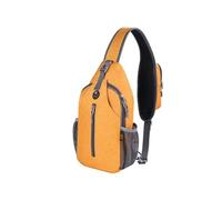 10PCS Sac de Poitrine Sacoche à Bandouliere Epaule Ultraléger Timy jaune pour Voyage Sport Randonnée Vélo Camping Excursion Homme Femme