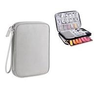 10PCS Sac de Rangement Informatique Organisateur pour Accessoires électroniques/Disque Dur/Chargeur/Batterie Externe - Gris Gris G