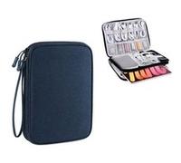 10PCS Sac de Rangement Informatique Organisateur pour Accessoires électroniques/Disque Dur/Chargeur/Batterie Externe - bleu Bleu G