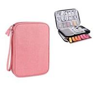 10PCS Sac de Rangement Informatique Organisateur pour Accessoires électroniques/Disque Dur/Chargeur/Batterie Externe - Rose G