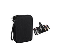 10PCS Sac de Rangement Informatique Organisateur Sac électroniques 29*21.5*6cm noir pour Accessoires électroniques/Disque Dur/Chargeur/Batterie