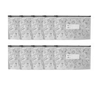 10PCS Sac De Stockage Réutilisable En Aluminium - Sac Scellable À Zip Debout, Résistant À La Congélation, Conservation Alimentaire Pour Réfrigérateur & Cuisine, Idéal Pour Familles Et Cuisiniers