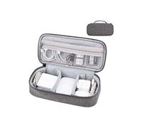10PCS Sac de Voyage Etui de rangement gris foncé pour Chargeur Apple, accessoires câbles ,cordons, disque dur externe, banque d'alimentation portable