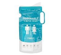 10pcs Sac D'urine Jetable, Sac Pipi D'urgence Portable de 750 Ml, Sac D'urinoir Voyage Sac D'urinoir Jetable Toilettes Embouteillage Toilettes D'urgence Portables pour Camping