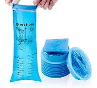 10PCS Sacs Jetables de Vomi,Sacs à Vomissements Bleus de 1000ml,Sac à Vomir Haute Densité avec Bouton-Pression,Parfait pour le Mal du Matin, Les Enfants, La Femme Enceinte