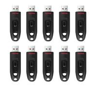 10PCS SanDisk Ultra 64 Go Clé USB avec port USB 3.0 jusqu'à 130 Mo/s en lecture - Lot de 10 unités