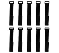 10PCS Sangles de câble en nylon Sangles velcro Attaches de câble réglables à sangle à crochets et à boucles Organisateur Attache Sangles de fixation avec boucle en plastique