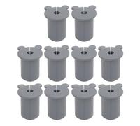 10PCS Satellite Cable Wall Grommet, 25.4mm Silicon Ethernet Cable Bushing, Wall Penetration Grommet for 1 Inch Hole, Suitable for Indoor Outdoor Home Office, (Gris)