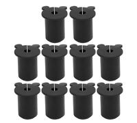 10PCS Satellite Cable Wall Grommet, 25.4mm Silicon Ethernet Cable Bushing, Wall Penetration Grommet for 1 Inch Hole, Suitable for Indoor Outdoor Home Office, (Noir)
