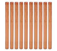 10pcs scellant de cire de cire premium premium sans fumée de sceau de sceau chaud enveloppe les cartes manuscrits pour la célébration du mariage (Or cuivre)