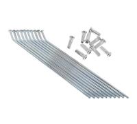 10pcs/Set-10"/12"/14"/16"/17"/19"/21" Roue avant ou arrière de la jante du moyeu parlait 3mm/3.3mm pour XR CRF BBR Dirt Pit Bike Motorcycle Universal (129MM-3.3MM)