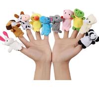 10pcs/set Cartoon Animal Finger Dolls Set jamais