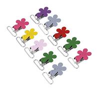 10pcs/set clips de bretelles de tétine, 25mm mini-prune forme bretelles bretelles attache-tétine clip titulaire