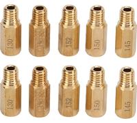 10pcs/Set Vergaser Hauptstrahl -Kit 130 132 132 135 138 140 142 145 148 150 152 Ersatz für Keihin Pwk Pe Oko Koso