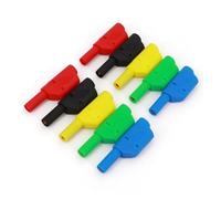 10Pcs Shrouded Fully Insulated 4mm Male Stackable Plug Connector AUOQKQUT(Mixed Colors)