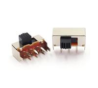 10Pcs SK-22F02 Toggle switch 6Pin PCB 2 Position 2P2T SPDT Handle height 5 mm Miniature Slide Switch Side Knob NWPNLXEA