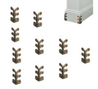 10PCS Skiffers, Protecteurs d'angle en Laiton Skiffers, Protecteurs d'angle de plinthe Skiffers, Protecteurs d'angle de plinthe, Protecteurs d'angle de plinthe en Laiton Massif