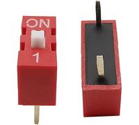 10pcs Slide Type DIP Switch Module Position Way 2.54mm Pas Rouge Interrupteur à Bascule Commutateur à Pression Interrupteur à Cadran (Color : 8)(1)
