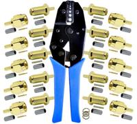 10pcs SMA mâle et Femelle connecteurs et Pince à sertir coaxial pour SMA-RG174 RG316 Antenne WiFi Extension Câble