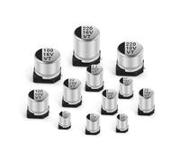 10Pcs SMD Aluminum Electrolytic Capacitor 10x10.5mm 10x12.5mm 16V680UF 25V470UF 35V470UF 50V220UF 10V1000UF 400V10UF NWPNLXEA(25V680UF 10x10.5)
