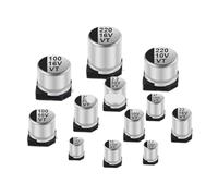 10Pcs SMD Aluminum Electrolytic Capacitor 6.3V 10V 16V 25V 35V 50V 100V 0.47UF 1UF 10UF 22UF 68UF 100UF 220UF 470UF 1000UF AUOQKQUT(16V470UF 8x10.5MM)
