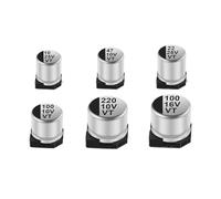 10Pcs SMD Capacitors 4x5.4 5x5.4 6.3x5.4 8x10.5 10x10.5 10x12.5 Aluminum Electrolytic Capacitor Set EKFBQBGW(10V100UF 5x5.4)