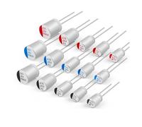 10PCS Solid Capacitor Motherboard 6.3V 10V 16V 25V 35V 50V 100UF 270UF 470UF 560UF 100UF 1000UF Graphics Card Solid Capacitors NWPNLXEA(25V1000uF 10x17)