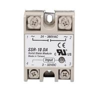 10pcs Solid State Relay SSR-10DA 25DA 40DA 50DA 60DA 100DA 3-32V/DC to 24-380V/AC SSR 40DA Industry(SSR-25DA)