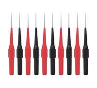 10PCS Sondes de Test pour Multimètre,Pointes de Touche de 0,7 mm, Pinces de Test Professionnelles avec étui de Protection Isolant,Adaptées à une Large Gamme d'Applications de Mesure Electrique