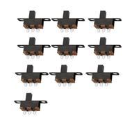 10pcs SPDT Slide Switch 50V 0.5 A SS12F15 Toggle Vertical Slide Switch Panel PCB NWPNLXEA(5MM)