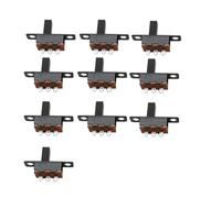 10pcs SPDT Slide Switch 50V 0.5 A SS12F15 Toggle Vertical Slide Switch Panel PCB NWPNLXEA(6MM)